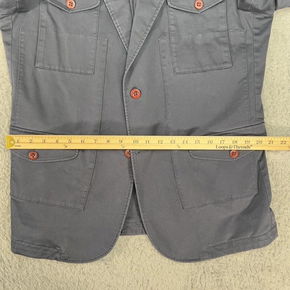 Hugo Boss Boss Orange Sport Coat Men 40 Black Utility Patch Pocket Jacket Blazer